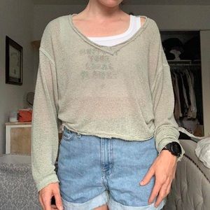 Green light knit urban outfitters top